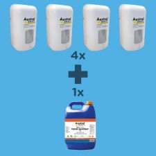 Austral Infrared Automatic Dispenser Package (4x Dispensers, 5Ltr Sani Gel)