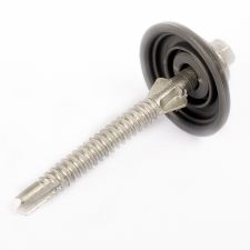 Polycarb/Fibreglass Hex Self Drilling Screws C4 with 32mm Dome Washer 12g-14 x 65mm (250/bx)
