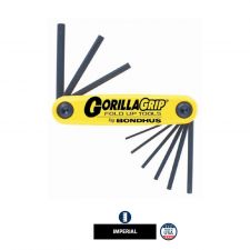 Gorilla Grip Hex Key Fold-Up 9pcs Set Imperial