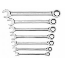 7pce Metric Ratcheting Combination Spanner Set