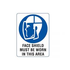 Sign - Face Shield 600x450mm Metal