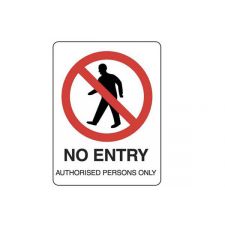 Sign - Authorised Persons Only 600x450mm Metal