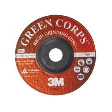 3M Green Corps Depressed Centre Grinding Wheel - Stainless Steel