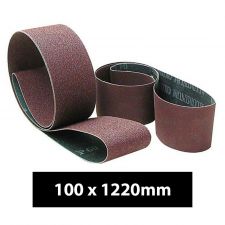 Sanding Belts Al-Oxide 100 x 1220mm 60# - Brown
