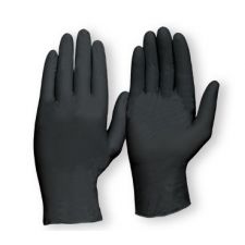 Large Sante Disposable Black Nitrile Gloves