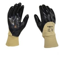Blue Nitrile 3/4 Dipped Gloves - Medium