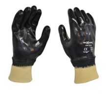 Blue Nitrile Fully Dipped Gloves - Large
