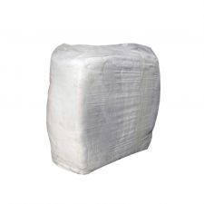 Pure White Cotton Singlet Fluff Free Rags 10kg