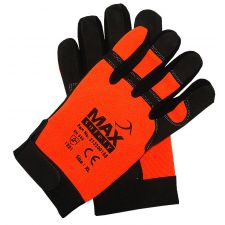 Orange HiVis Mechanics Gloves XL