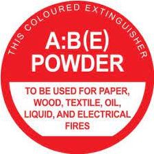 ABE Extinguisher Sign 190mm Round