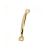 Drawer Pulls Brass Plated 100mm (Per box of 10) 11104