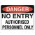 Safety Sign 'Danger No Entry' 450x300mm Poly