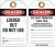Heavy Duty PVC Tags - 'Danger Locked Out Do Not Use' (25/pk) UDT308